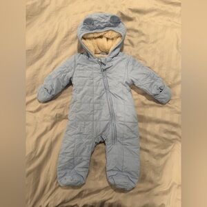 Cat & Jack Light Blue Baby Snowsuit 3-6 Month